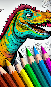 Dinosaurs Coloring Book Dino