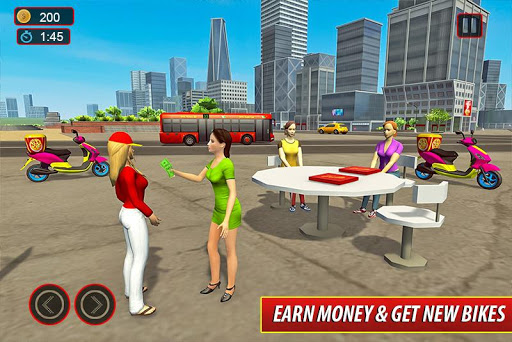 Moto Bike Pizza Delivery u2013 Girl Food Game screenshots 2