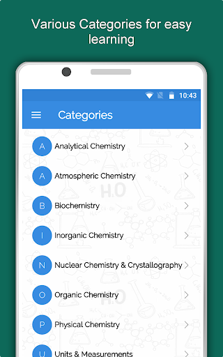 Screenshot of Chemistry Dictionary Offline