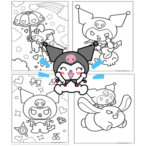 Kuromi Coloring Pages - AppWisp.com