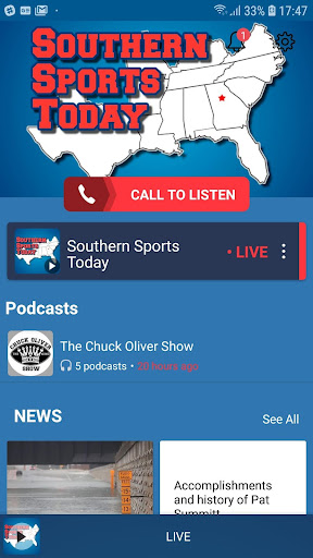 Southern Sports Today Screen 2