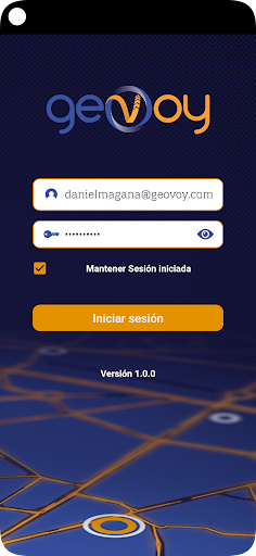 Android application Geo Rastreo screenshort