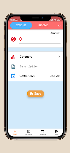 Android application My Budget Track Income Expense screenshort