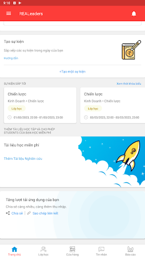 Android application REALeaders screenshort