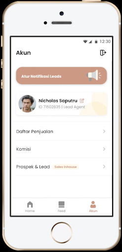 The MAJ Sales App Screen 2