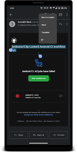 Android application Clip Locker screenshort