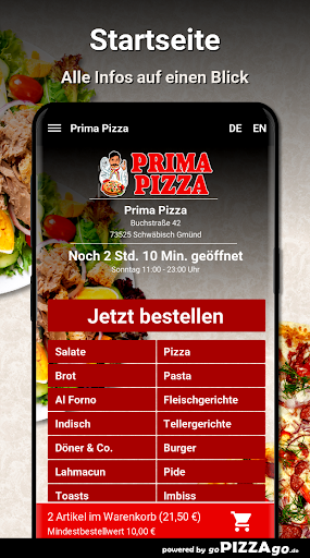 Prima Pizza Schwäbisch Gmünd Screen 2
