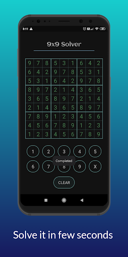 Sudoku Solver Screen 3