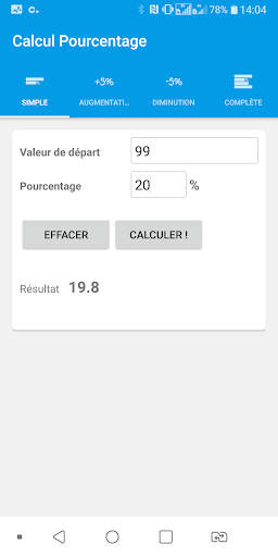Aperçu de l'application