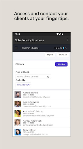 Schedulicity Business: Appoint Screen 3