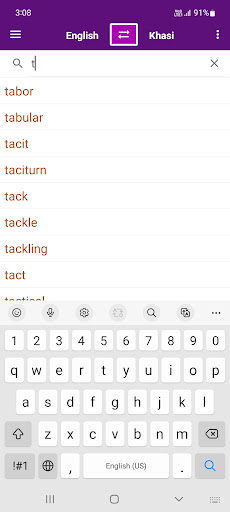 Android application English To Khasi Dictionary screenshort