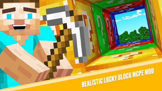 Realistic Lucky Block MCPE Mod