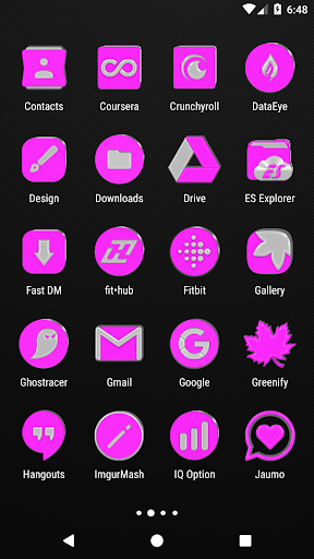 Bright Pink Icon Pack Screen 3