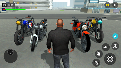 Android application Gangster Crime Bike Driving 3D screenshort