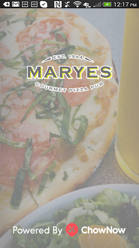 Android application Maryes Gourmet Pizza Pub screenshort