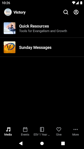 Android application Victory Fellowship Emporia screenshort