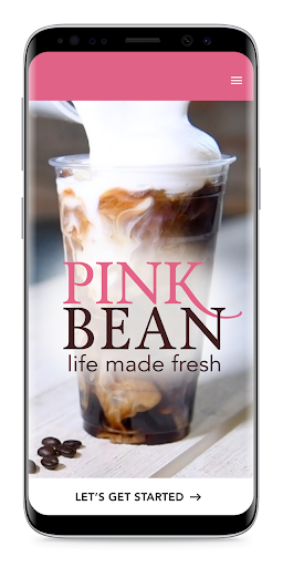 Android application Pink Bean Coffee screenshort