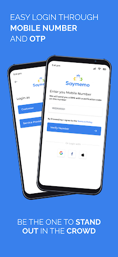 Android application Saymemo :Local Services & Jobs screenshort
