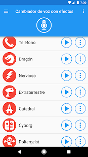 Cambiador de voz con efectos Screenshot