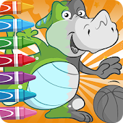 Dinosaurs coloring book for kids  Icon
