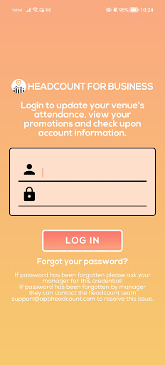 Android application Headcount For Business screenshort