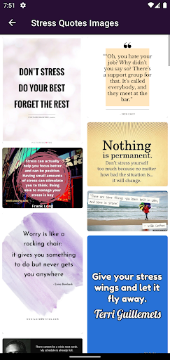 Stress Sayings and Quotes Screen 2