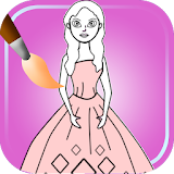 princess coloring pages icon