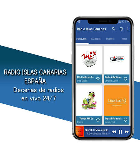 Android application Radio Canary Islands Spain screenshort