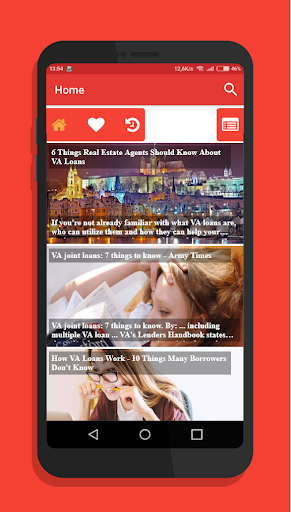 Android application VA Loans - FAQ & Tips screenshort