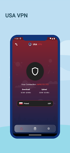 Android application USA VPN - Fast & Secure VPN screenshort
