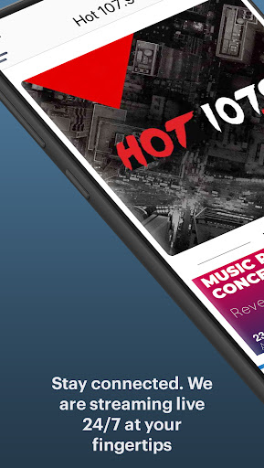 Android application Hot 107.9 screenshort