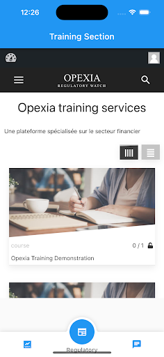 OPEXIA REGAPP Screen 3