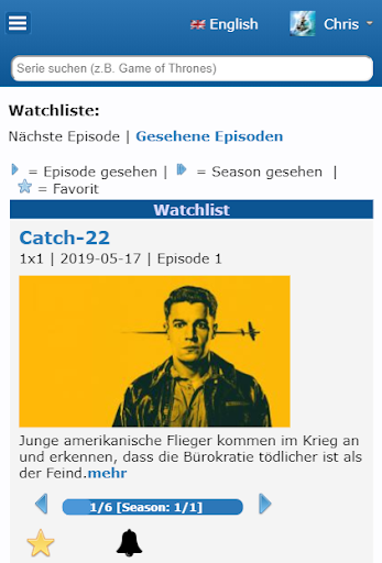 Serien Empfehlungen Screen 3