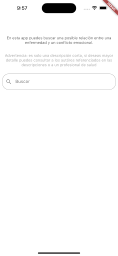 Android application Enfermedades screenshort