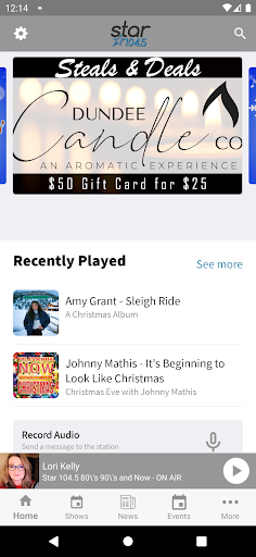 Android application Star 104.5 screenshort