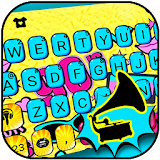 Doodle Graffiti 90s Keyboard Theme icon