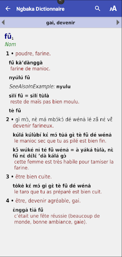 Ngbaka Dictionnaire Screen 2