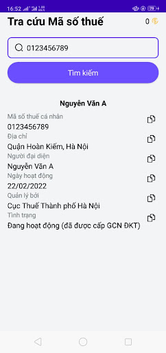 Quyết toán Thuế Screen 3