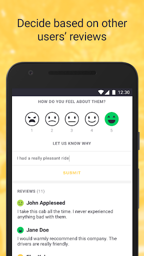 Weelz - Taxi Phonebook Screen 3