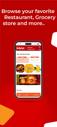 Ordenes: Ordering App Screen 2