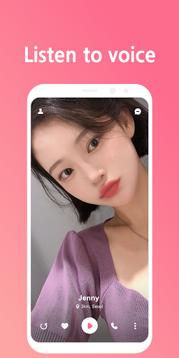 Android application 1Mile - Voice Dating screenshort