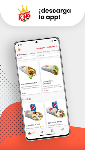 Android application Shawarma King screenshort