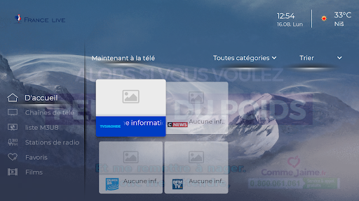 Android application France Live screenshort