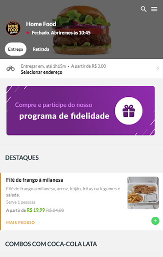 Android application Home Food screenshort