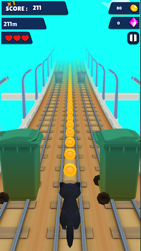 Android application Cat Run 3D screenshort