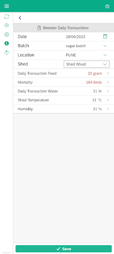 Android application PoultryOS ERP screenshort