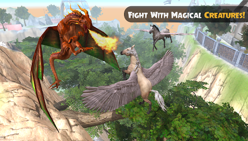 Flying Unicorn: Horse Family Screen 2