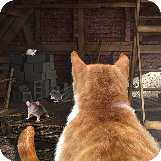 Cat Hunter Mouse House  Icon