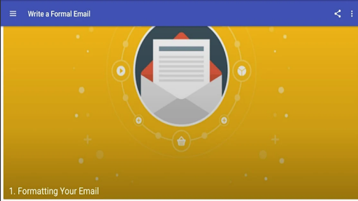 Android application How to Write a Formal Email screenshort