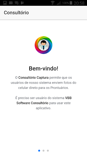 Android application Consultório Captura screenshort